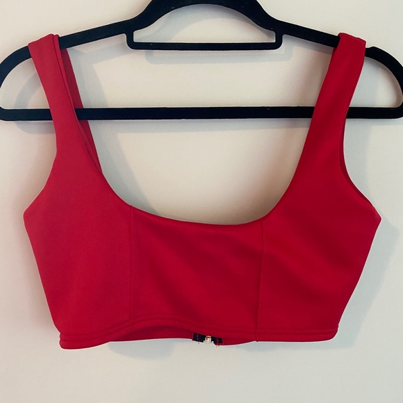 Red PLT Crop Top - Picture 2 of 3